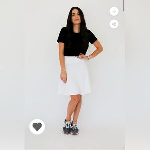 Olive & Tuesday White Circle Skirt, Size XS. NWOT.